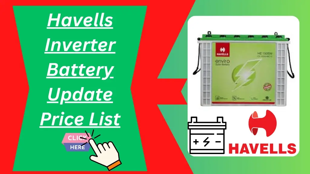 Havells Inverter Battery Price List